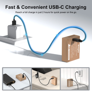USB-C แบตเตอรี่ NP-W126 Kingma แบบชาร์จไฟได้สำหรับ <span class=keywords><strong>X100V</strong></span> X-S10ฟูจิ X-T200 X-T30 - Product Image 4