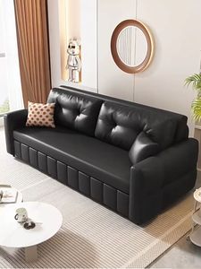 Canapé-lit de style crème pliant double usage 2023 nouveau modèle de célébrité multifonctionnel petit appartement salon double internet - Product Image 5