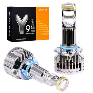 MINI LED LENS Hb3 Laser phare LED pour feux de route 9005 ventilateur HB3 Laser phare HB3 9005 Hid xénon phares ampoules