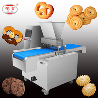 Machine à fabriquer des macarons et des biscuits automatiques pour boulangerie commerciale, à commande servo PLC, multifonctionnelle, compacte et à haute efficacité