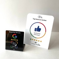 Soporte para Reseñas de Google con RFID NFC, Etiqueta de Mesa para Marketing en Redes Sociales, Tarjeta RFID Programable