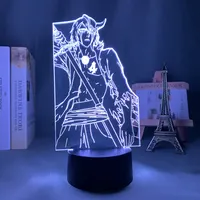 TW-2554 Anime 3d Lampe Bleichmittel Ulquiorra Cifer für Schlafzimmer Dekor Nachtlicht Cooles Geburtstags geschenk Acryl Led Nachtlicht Bleichmittel