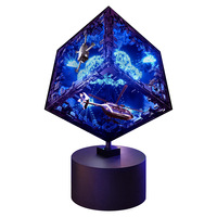 Affichage LED en cube, écran publicitaire électronique cubique couleur, luminosité et résolution personnalisables pour les diffusions en direct