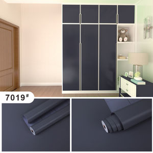 Papier peint de couleur unie Autocollants de revêtements de meubles faciles à coller Papier de contact à surface lisse imperméable à peler et à coller - Product Image 3