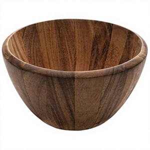 Bols en bois d'acacia pour servir des desserts glacés, style vintage, faits à la main, polis, écologiques, adaptés aux aliments, pour la maison, les fêtes, personnalisables BS - Product Image 6