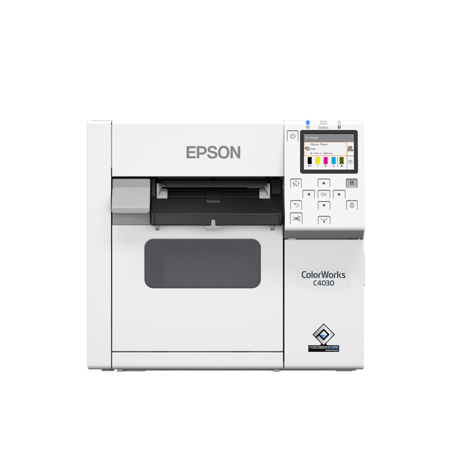 E-pson Color Inkjet Label Printer CW-C4030 CW-C4000 RFID Inkjet Printer for Healthcare Beverage Food Bottle Label CW-C4050