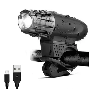USB Sạc xe đạp Ánh Sáng Thiết lập siêu sáng phía trước đèn pha và phía sau dẫn xe đạp Ánh sáng 4 chế độ ánh sáng tùy chọn