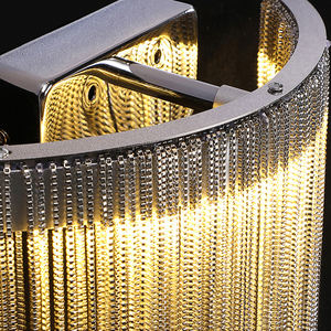 מסדרון מודרני סלון חדר שינה קישוט יוקרה גדילי כסף מנורת קיר - Product Image 4