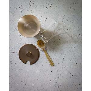 Mostardiera Christofle Babylon Alliage d'argent Cristal Os - Product Image 1