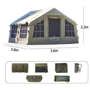 Oxford Portable Inflatable <b>Air</b> <b>Tent</b> Two Bedrooms Living Room Easy Setup Waterproof UV-Resistant Durable for Travel Camping - Product Image 2
