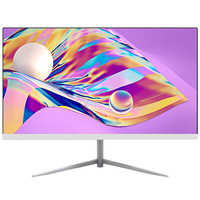 Monitor Bisnis 27-inci Putih 75Hz/144Hz LCD Datar dengan Panel MVA Waktu Respons 5ms Speaker Terintegrasi untuk Gaming Desktop