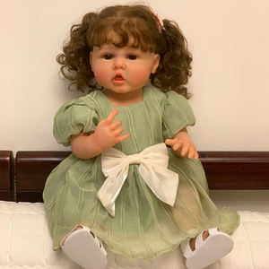 Poupée réaliste entièrement en silicone Reborn avec implantation de cheveux vivants, poupée de mode douce pour bébé, jouet de bricolage JiaYi JX 3513 <15cm - Product Image 5