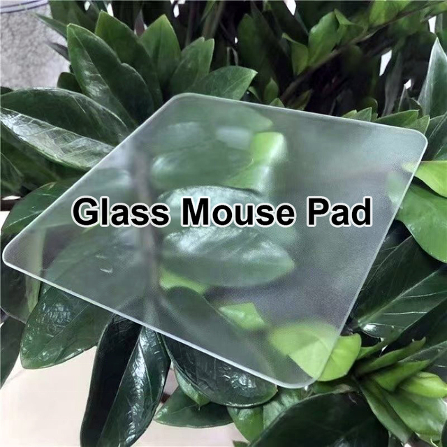Tempered Glass Heated Gaming Mouse Pad Ultra Smooth Non Slip Surface Stock for High Speed Low Friction Optical Tracking PC Gamer