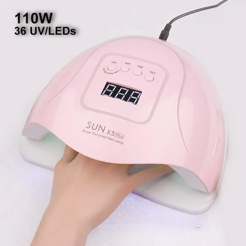 110 W séchage rapide de qualité salon Sun X5 PLUS 80W sèche-ongles gel vernis uv led lampe à ongles