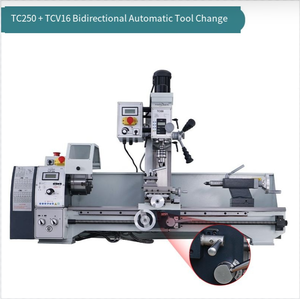 El torno de metal manual multifunción semiautomático TCP290 1100W es una máquina herramienta de alta calidad y alta precisión - Product Image 5