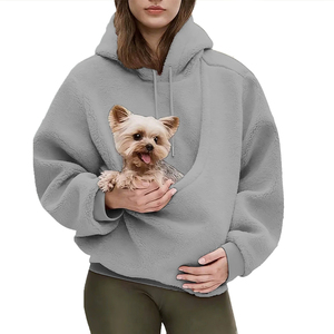 OEM/ODM Vente en gros de sweat-shirt pour couple, chat et chien, avec broderie 3D, design de dessin animé, mode d'hiver, chaud, respirant, coupe-vent - Product Image 5