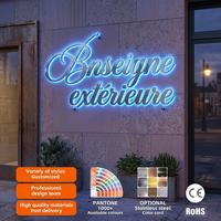 Enseigne Lumineuse LED Personnalisée en Acier Inoxydable pour Extérieur, Lettres Canal 3D Rétroéclairées, Panneau Commercial