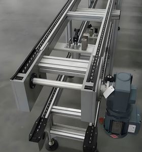 Complete Stainless Steel Pallet Conveyor Line Gravity Roller & Powered Chain Conveyor with Adjustable Speed and 1 Year Warranty - Product Image 6