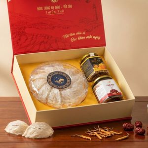 Coffret cadeau An Khang Wellness avec Nid d'oiseau raffiné, Cordyceps Sinensis 15g, conçu pour la nutrition et la récupération quotidiennes - Product Image 1