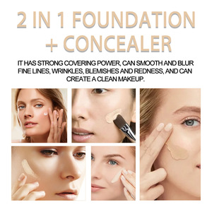Haute qualité 2 en 1 maquillage imperméable liquide correcteur maquillage cosmétique couverture complète correcteur longue durée - Product Image 6