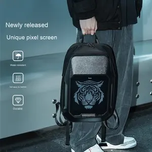 Divoom <span class=keywords><strong>Pixoo</strong></span> CyberBag Bolsa de lona impermeable de gran capacidad Pantalla de píxeles LED para montar en motocicleta Llevar electrónica de consumo - Product Image 5