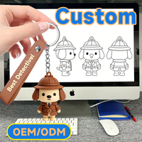 Porte-clés promotionnel personnalisé en PVC, porte-clés avec logo personnalisé, porte-clés avec code QR, porte-clés en PVC souple avec logo personnalisé