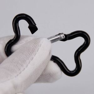 Custom Logo Dog Bone Shaped Aluminum Carabiner Metal Keychain <b>Clip</b> Spring <b>Hook</b> for Event Promotions - Product Image 5