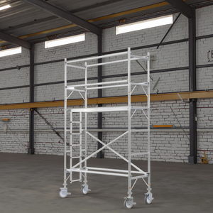 Ponteggio Portatile da Esterno in Alluminio con Scala per Costruzione in Vendita - Product Image 5