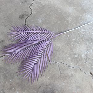 Palmier artificiel Jinxi Areca 95 cm, feuilles en plastique rouge, décoration pour mariage et maison - Product Image 4