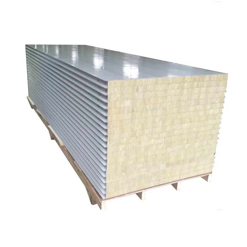 Vendite dirette pannello a parete per tetto sandwich in acciaio color poliuretano/lana di vetro ignifugo più economico