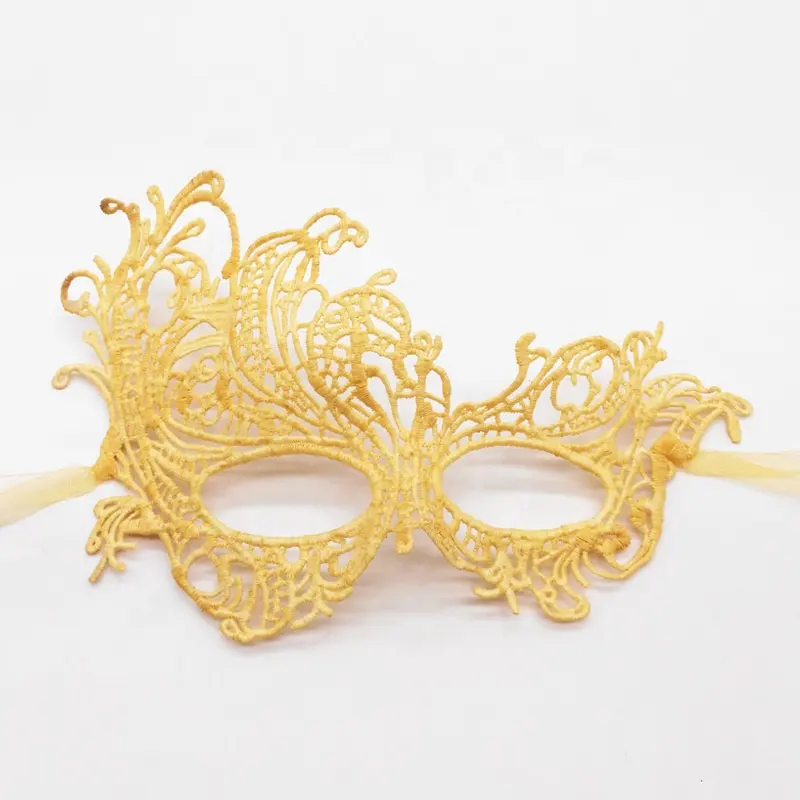 Dropshipping Masker Mata renda emas, dengan berlian imitasi untuk dewasa, topeng pesta dansa kostum masker pesta Halloween