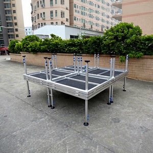 Portable Event Stage Platform Aluminum Wedding Stage Outdoor DJ Catwalk Adjustable Height Modular - Product Image 1