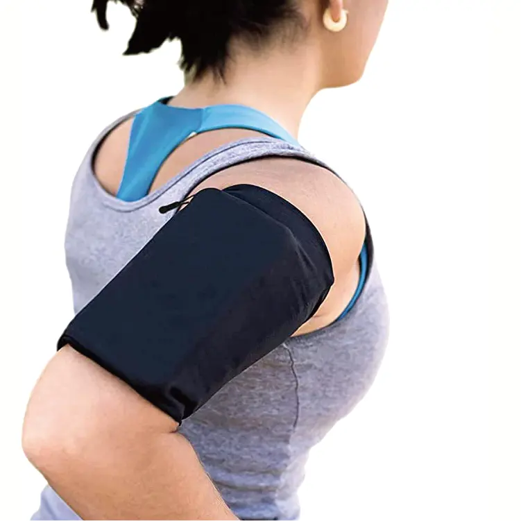 Phone Armband Sleeve Best Running Sports Arm Band Strap Holder Pouch Case (MED) Exercise Workout Top Gifts for Women Men