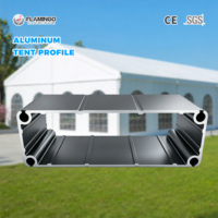 Profilé de tente en aluminium prix usine 6063 T5 T6, cadre extrudé pour grand chapiteau événementiel, structure série 6000, découpe OEM