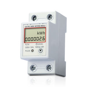 미니 디지털 단상 능동형 역률 에너지 미터 10(60) Kwh 킬로와트시 220V 50Hz - Product Image 5