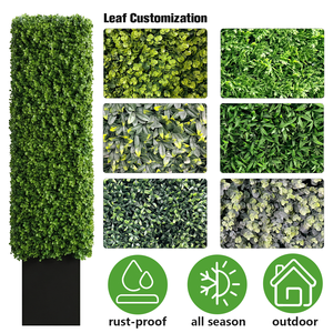CQ1-1 داخلي العمودي حديقة الديكور DIY الاصطناعي العشب الأخضر جدار النباتات لوحة سياج من شجيرات خشب البقش ل حديقة الخصوصية - Product Image 3