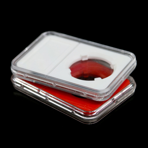 硬质塑料级钱币展示盒 NGC PCGS 认证硬币保护盒，带定制标签 - Product Image 4