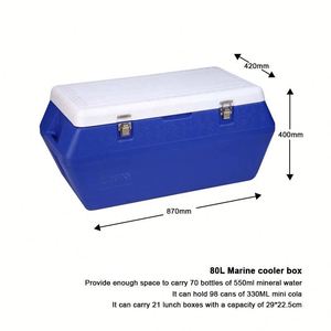 80L Large Capacity Polyurethane PU Foam Waterproof <b>Ice</b> Chest <b>Cooler</b> <b>Box</b> Multifunctional Medical <b>Cooler</b> <b>Box</b> - Product Image 2