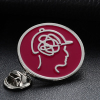 Badges d'affaires en alliage de zinc de haute qualité, épingles de revers sur mesure, moulées, imitation émail, lettres gravées, plaqué or
