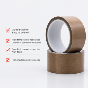 <span class=keywords><strong>Cinta</strong></span> Adhesiva de Silicona Resistente al Calor de PTFE, Aislamiento Eléctrico Anticorrosión, <span class=keywords><strong>Cinta</strong></span> de Alta Temperatura de Grado Industrial - Product Image 2