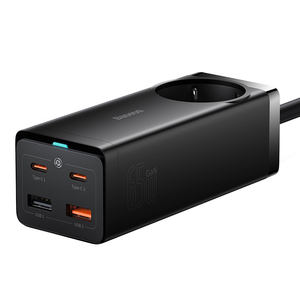 Bloc d'alimentation de bureau Baseus GaN3 Pro AC+2U+2C 65W USB Type-C multifonctionnel à charge rapide - Product Image 1