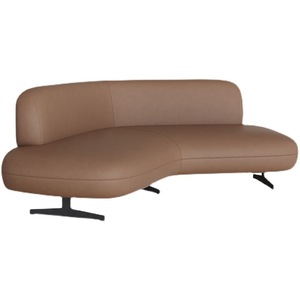 Conjunto de Sofás de Oficina Metálicos de Forma Irregular, Modulares, con Esponja de Alta Densidad, Color Café, 200x150x86, para Áreas de Espera y Reuniones - Product Image 5