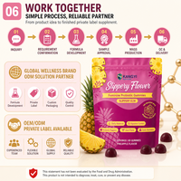 Gummies Probiotiques Féminines 2 Milliards UFC Bacillus Coagulans Orme Rouge Confort Digestif Flore Intestinale Bien-être Féminin OEM ODM