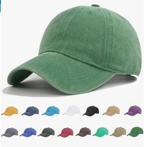 Washed Cotton Plain Baseball Caps Adjustable Unstructured Soft Blank Casual Dad Ball <b>Hats</b> for Men Women - Product Image 2