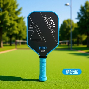 Raquette de pickleball en fibre de carbone T700 Pro bleue antidérapante pour adultes, équipement de sport de plein air - Product Image 1