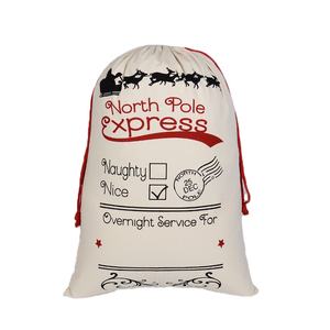 Christmas Santa <b>Bag</b> Giant <b>Extra</b> <b>Large</b> Oversized Present Sack with Drawstring Personalized <b>Gift</b> Wrapping Party Supplies - Product Image 1