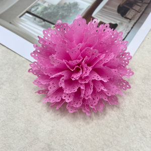 Tela floral de malla calada hecha a mano con flores grandes, accesorios de moda para bolsos, sombreros, zapatos, joyería, encaje ligero y transparente. - Product Image 3