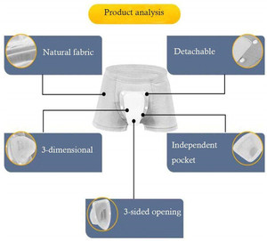 Nueva llegada de fimosis la <span class=keywords><strong>circuncisión</strong></span> prepucio quirúrgico cubierta protectora de los niños de los hombres de la ropa interior Calzoncillos - Product Image 6