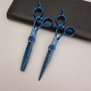 Ciseaux à cheveux haut de gamme Lor, 6 pouces, en acier inoxydable, ciseaux de coiffure professionnels, pour droitiers, manche moyen - Product Image 4