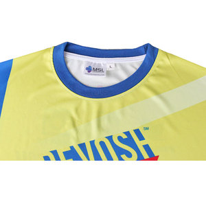 بيع بالجملة رخيصة البوليستر الجاف صالح اثنين من لون مخصص تي شيرت الطباعة التكبير - Product Image 3